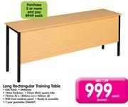 Long Rectangular Training Table