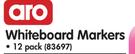 Aro Whiteboard Markers-Per 12 Pack