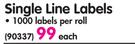 Daboma Single Line Labels-Each