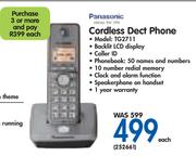 Panasonic Cordless Dect Phone TG2711