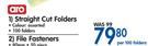 Aro Straight Cut Folders-Per 100 Folders