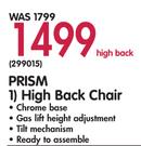 Prism High Back Chair