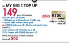 2xVodacom Smart Tabs 3G/2GB-On My Gig 1 Top Up