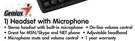 Genius Headset with Microphone