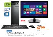 Lenovo 18.5" Celeron Desktop Bundle-Per Bundle