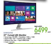 Samsung 27" Curved LED Monitor-Each