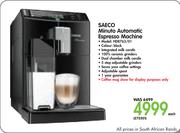 Saeco Minuto Automatic Espresso Machine HD8763/01
