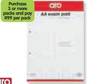 Aro A4 Exam Pad 80 Sheets-Per Pack