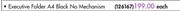 Donau Executive Folder A4 Black No Mechanism-Each