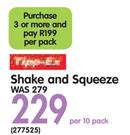 Tipp-Ex Shake and Squeeze-Per 10 Pack