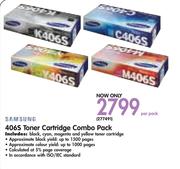 Samsung 406S Toner Cartridge Combo Pack-Per Pack