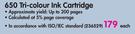 HP 650 Tri-Colour Ink Cartridge