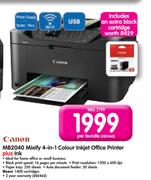 Canon MB2040 Mixify 4-in-1 Colour Inkjet Office Printer plus Ink