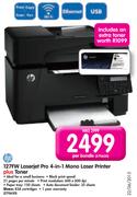 HP 127FW Laserjet Pro 4-in-1 Mono Laser Printer plus Toner-Per Bundle