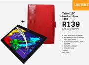 Lenovo Tablet 10" 16GB + Free Carry Case