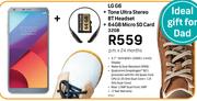 LG G6 + Tone Ultra Stereo BT Headset + 64GB Micro SD Card 32GB