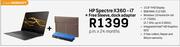 HP Spectre X360-i7 + Free Sleeve, Dock Adapter