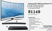 Samsung 55" UHD Smart Curved TV 55KU7500