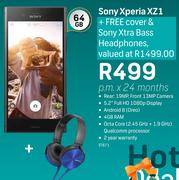Sony Xperia XZ1 64GB Smartphone With Free Cover & Sony Xtra Bass Headphone