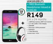 LG K10(2017) 16GB Smartphone + Free Bluetooth Headphone