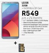 LG G6 32GB + Free 64GB Micro SD Card