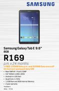 Samsung Galaxy Tab E 9.6" 8GB