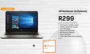 HP Notebook 15 Celeron + Free Microsoft Office 365
