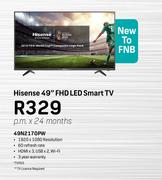 Hisense 49" FHD LED Smart TV 49N2170PW