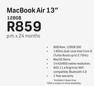 Apple MacBook Air 13" 128GB