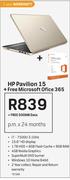 HP Pavilion 15 + Free Microsoft Office 365