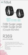 Fitbit Surge Large + Fitbit Surge Small(Couple Bundle)