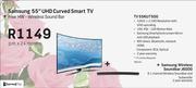Samsung 55" UHD Curved Smart TV 55KU7500 + Free HW-Wireless Sound Bar J6000
