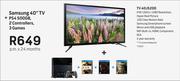 Samsung 40" TV 40J5200 + PS4 500GB With 2 Controllers & 3 Games