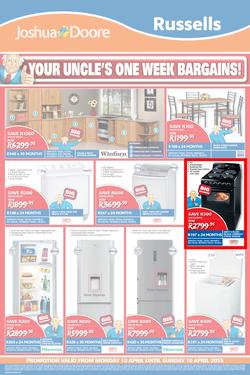 Joshua Doore & Russels : Your Uncle's One Week Bargains (13 Apr - 19 Apr 2015), page 3