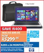HP 250 Notebook plus Bag