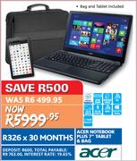 Acer Notebook Plus 7" Tablet & Bag