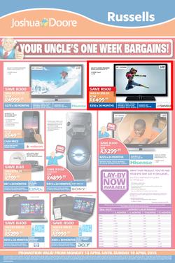 Joshua Doore & Russels : Your Uncle's One Week Bargains (13 Apr - 19 Apr 2015), page 4