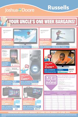 Joshua Doore & Russels : Your Uncle's One Week Bargains (13 Apr - 19 Apr 2015), page 4