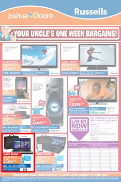 Joshua Doore & Russels : Your Uncle's One Week Bargains (13 Apr - 19 Apr 2015), page 4