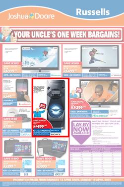 Joshua Doore & Russels : Your Uncle's One Week Bargains (13 Apr - 19 Apr 2015), page 4