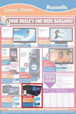 Joshua Doore & Russels : Your Uncle's One Week Bargains (13 Apr - 19 Apr 2015), page 4
