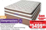 Sleepmasters 152Cm Queen Savoy Pillow Top Base Set