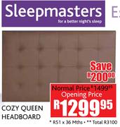 Sleepmasters Cozy Queen Headboard