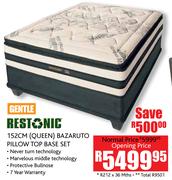 Restonic 152Cm Queen Bazaruto Pillow Top Base Set