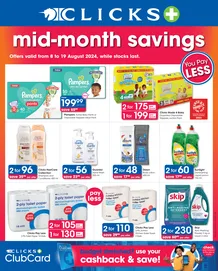 Clicks : Mid-Month Savings (8 August - 19 August 2024)