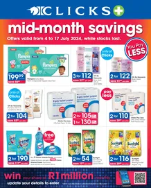 Clicks : Mid-month Savings (04 July - 17 July 2024 While Stocks Last)