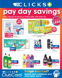 Clicks : Pay Day Savings (20 February - 05 March 2025 While Stocks Last)