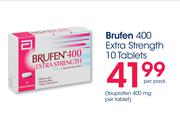 Brufen 400 Extra Strength-10 Tablets Per Pack