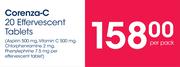 Corenza-C 20 Effervescent Tablets-Per Pack