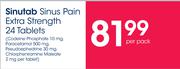 Sinutab Sinus Pain Extra Strength-24 Tablets Per Pack